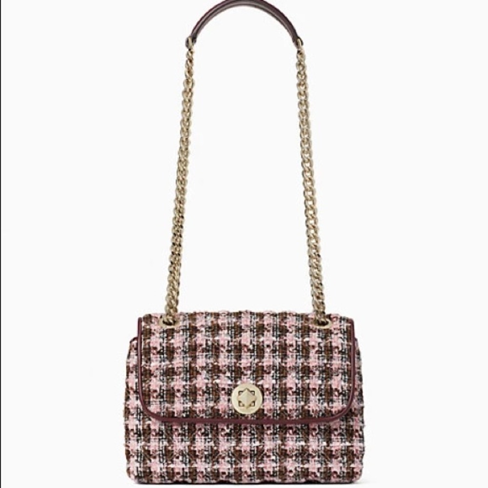 Kate Spade natalia tweed small flap crossbody